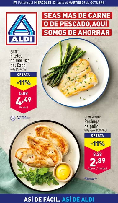 Catálogo ALDI en Valleseco | Así de fácil, así de Aldi | 23/10/2024 - 30/10/2024