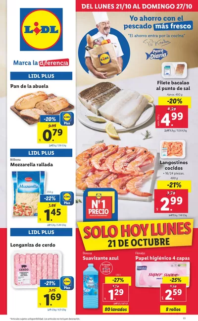 Catálogo Lidl en Sineu | № 1 PRECIO | 21/10/2024 - 27/10/2024