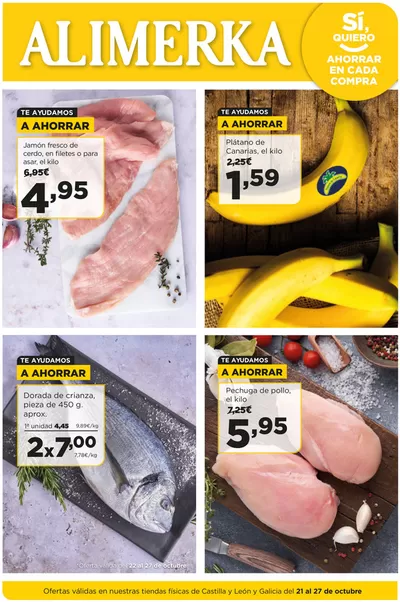 Catálogo Alimerka en Vegadeo | Ofertas válidas en Castilla y León y Galicia del 21 al 27 de octubre | 21/10/2024 - 27/10/2024