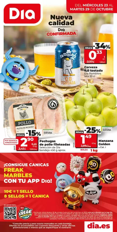 Ofertas de Hiper-Supermercados en Coín | Nueva Calidad Dia del 23 al 29 de octubre de Dia | 23/10/2024 - 29/10/2024