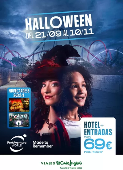 Ofertas de Viajes en Cáceres | PortAventura World Halloween de Viajes El Corte Inglés | 22/10/2024 - 10/11/2024