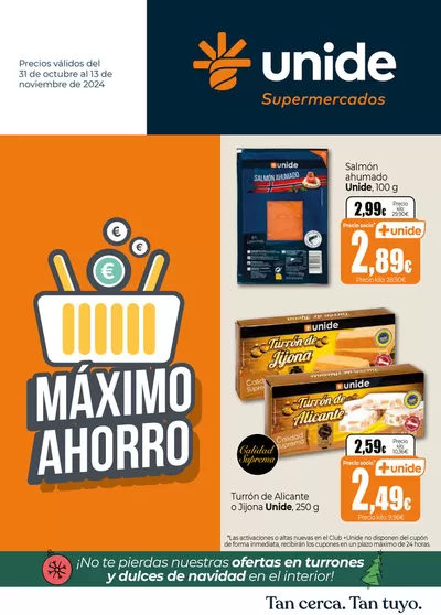 Catálogo Unide Supermercados en Meruelo | Máximo Ahorro - UNIDE Supermercados  | 31/10/2024 - 13/11/2024