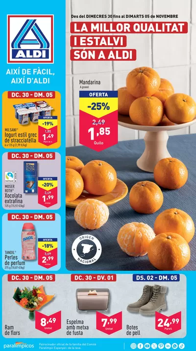 Ofertas de Perfumerías y Belleza en Matadepera | ¡Así de fácil, así de Aldi! de ALDI | 30/10/2024 - 5/11/2024