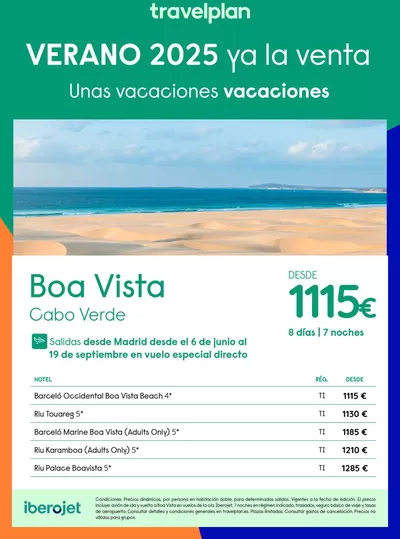 Ofertas de Viajes en Cangas | Travelplan Isla de Boa Vista de Travelplan | 22/10/2024 - 30/11/2024