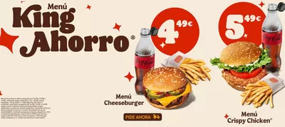 Ofertas de Restauración en Mutriku | Menú King Ahorro  de Burger King | 22/10/2024 - 31/10/2024