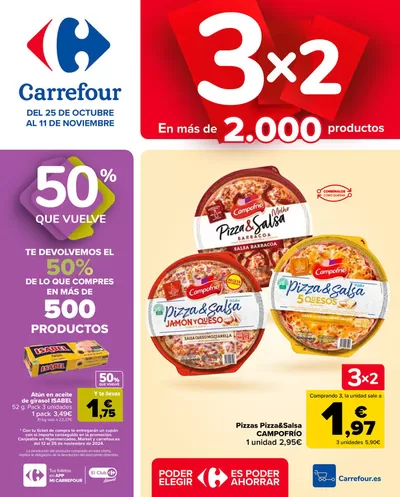 Catálogo Carrefour en Bigastro | 3x2 | 25/10/2024 - 11/11/2024