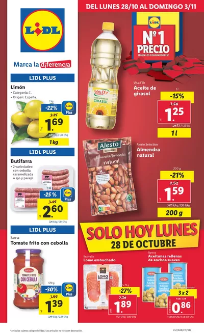 Catálogo Lidl en Calvià | № 1 PRECIO | 28/10/2024 - 3/11/2024