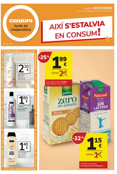 Catálogo Consum en Benicàssim | AIXÍ S’ESTALVIA EN CONSUM! | 24/10/2024 - 20/11/2024