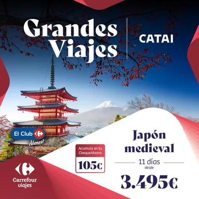 Ofertas de Viajes en Blanca | Japón medieval desde 3.495€  de Carrefour Viajes | 24/10/2024 - 31/10/2024