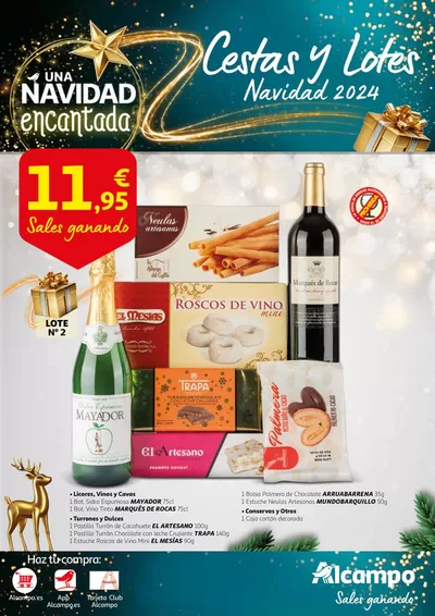 Catálogo Alcampo en Alicante | Cestas y Lotes Navidad 2024 | 25/10/2024 - 31/12/2024