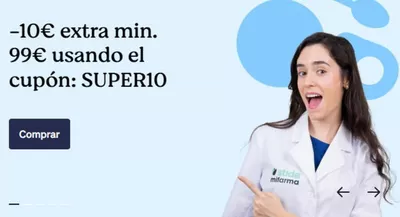 Ofertas de Salud y Ópticas en Carolina | -10€ extra de Atida MiFarma | 28/10/2024 - 29/10/2024