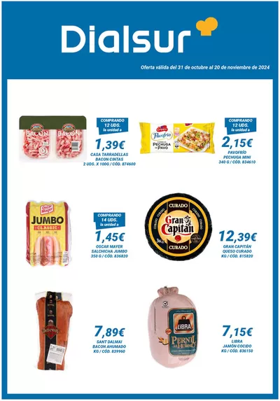 Catálogo Dialsur Cash & Carry en Massanassa | Oferta Retail | 31/10/2024 - 20/11/2024