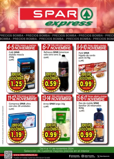 Catálogo SPAR en Puebla del Prior | SPAR Express 1ª quincena noviembre | 4/11/2024 - 17/11/2024