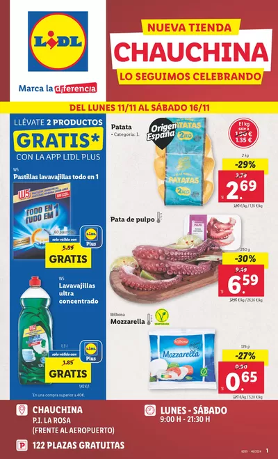 Catálogo Lidl en Alhendín | Marca la diferencia CHAUCHINA | 11/11/2024 - 17/11/2024