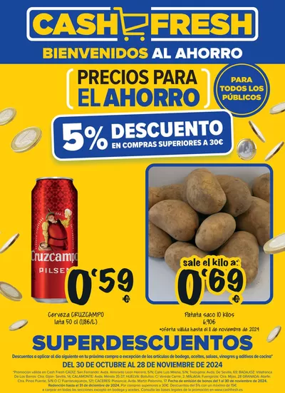 Catálogo Cash Fresh en Atarfe | Folleto Cash Fresh | 4/11/2024 - 28/11/2024