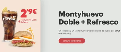 Catálogo 100 Montaditos en Córdoba | Montyhuevo Doble + Refresco por 2,90€  | 4/11/2024 - 30/11/2024