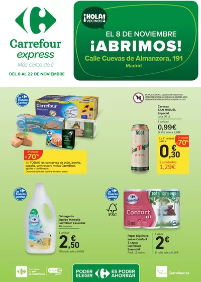 Catálogo Carrefour Express en La Moraleja | ¡Abrimos! | 8/11/2024 - 22/11/2024