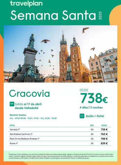 Catálogo Travelplan | Travelplan Cracovia | 6/11/2024 - 30/11/2024