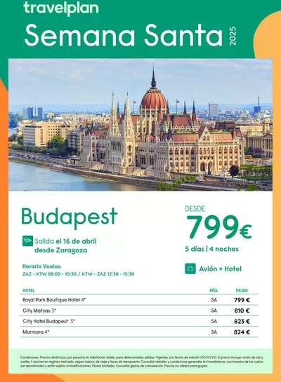 Catálogo Travelplan | Travelplan Budapest | 6/11/2024 - 30/11/2024