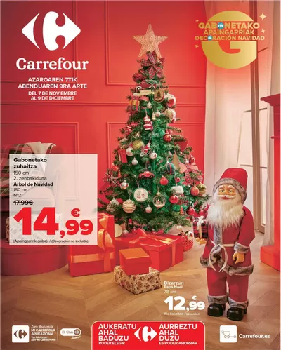 Ofertas de Hogar y Muebles en Alsasua | DECORACIÓN NAVIDAD de Carrefour | 7/11/2024 - 9/12/2024