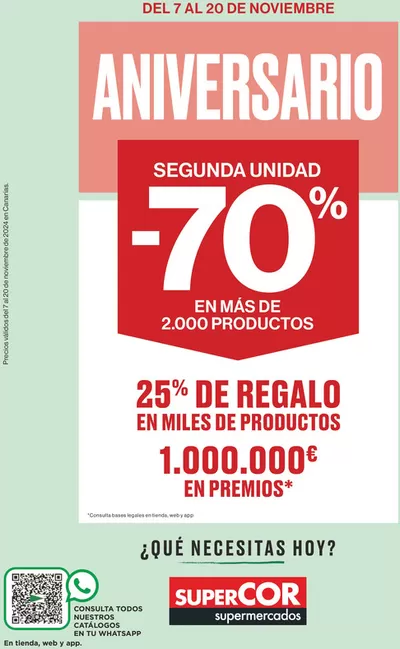 Catálogo Supercor en Santa Cruz de Tenerife | Supercor supermercado ofertas quincenales Canarias | 7/11/2024 - 20/11/2024