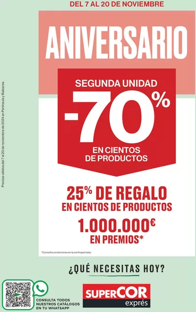 Catálogo Supercor Exprés en Zaragoza | Ofertas quincenales para Península y Baleares | 7/11/2024 - 20/11/2024