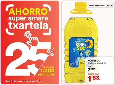 Catálogo SUPER AMARA en Donostia-San Sebastián | ¡25% DE AHORRO EN PRODUCTOS DESTACADOS! | 7/11/2024 - 19/11/2024