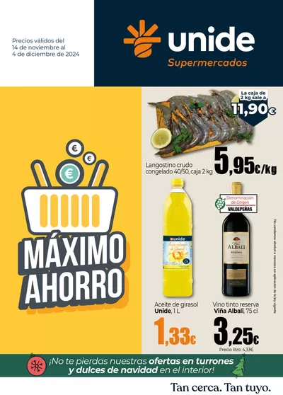 Catálogo Unide Supermercados en Firgas | Máximo Ahorro UNIDE Supermercados Canarias | 14/11/2024 - 4/12/2024