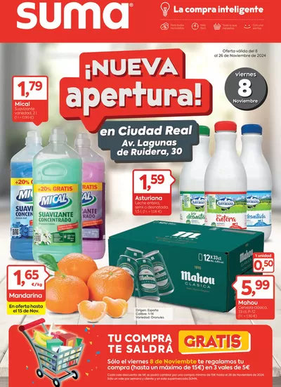 Catálogo Suma Supermercados en Ciudad Real | Nueva apertura! | 8/11/2024 - 26/11/2024