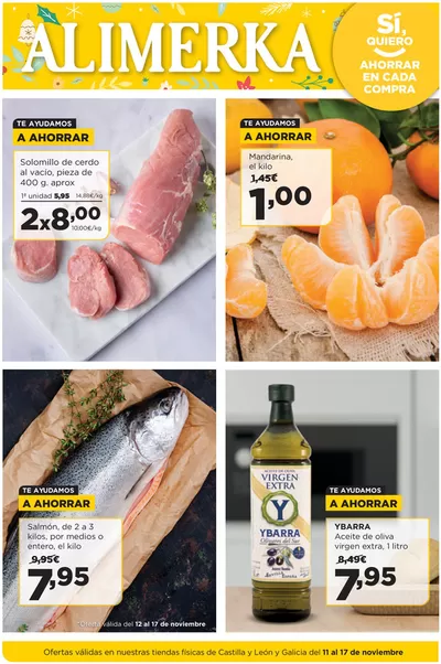 Catálogo Alimerka en Bañeza | Ofertas válidas en Castilla y León y Galicia del 11 al 17 de noviembre | 11/11/2024 - 17/11/2024