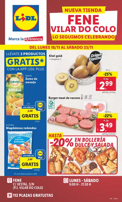 Catálogo Lidl en A Coruña | Marca la diferencia Fene | 18/11/2024 - 23/11/2024