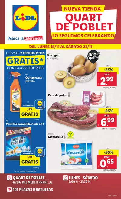 Catálogo Lidl en Valencia | Marca la diferencia QUART DE POBLET | 18/11/2024 - 23/11/2024