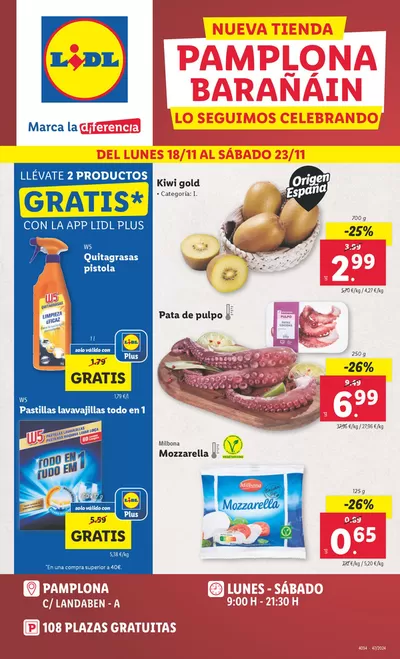 Catálogo Lidl en Pamplona | Marca la diferencia BARAÑÁIN | 18/11/2024 - 23/11/2024