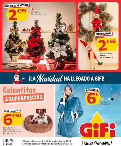 Catálogo GiFi en Pamplona | La Navidad ha llegado a Gifi | 11/11/2024 - 18/11/2024