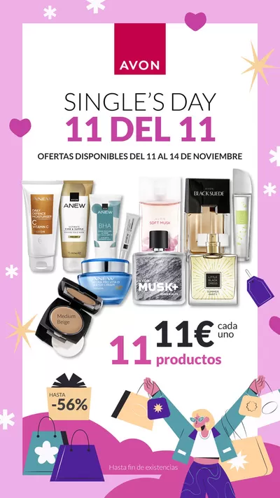 Ofertas de Perfumerías y Belleza en Vielha e Mijaran | SINGLE’S DAY  de AVON | 12/11/2024 - 14/11/2024