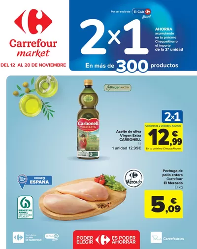 Catálogo Carrefour Market en Leganés | 2X1 en más de 300 prodcutos  | 12/11/2024 - 20/11/2024