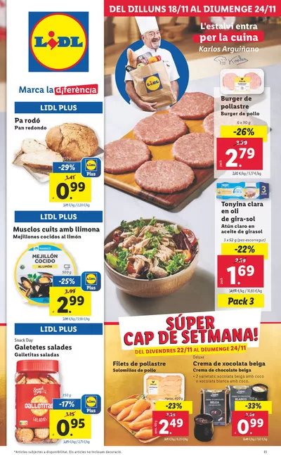 Catálogo Lidl en Solsona | № 1 PRECIO | 18/11/2024 - 24/11/2024