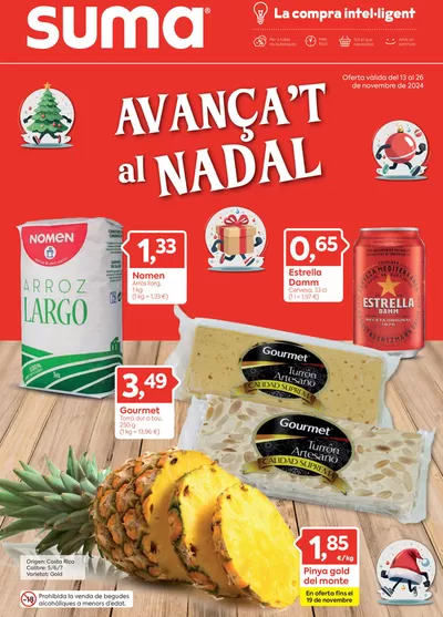 Catálogo Suma Supermercados en Casserres | AVANÇA’T al NADAL | 13/11/2024 - 26/11/2024