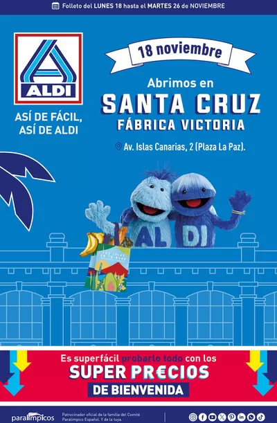 Catálogo ALDI en Candelaria | ¡Nuevo Aldi! | 18/11/2024 - 26/11/2024