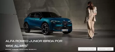 Catálogo Alfa Romeo en Logroño | Alfa Romeo junior ibrida por 185€ al mes | 12/11/2024 - 30/11/2024