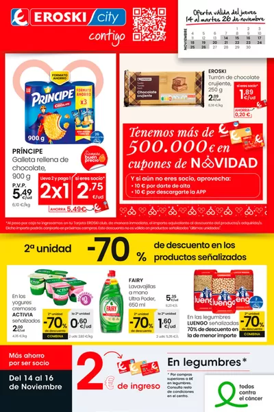 Catálogo Eroski en Friol | Tenemos más de 500.000 € en cupones de navidad | 14/11/2024 - 26/11/2024