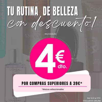 Ofertas de Perfumerías y Belleza en Pontes de García Rodríguez | Tu rutina de belleza con descuento! de Muchas Perfumerías | 13/11/2024 - 17/11/2024