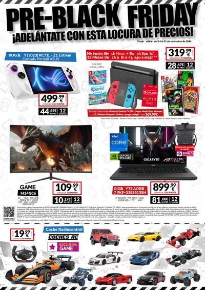 Ofertas de Informática y Electrónica en Alba de Tormes | Pre Black Friday  de Game | 14/11/2024 - 21/11/2024