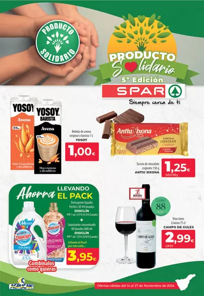 Catálogo Spar Tenerife en San Cristobal de la Laguna (Tenerife) | Folleto Spar Tenerife Tenerife | 14/11/2024 - 27/11/2024