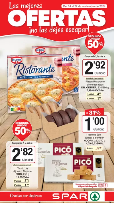 Catálogo SPAR Fragadis en Mutxamel | Las mejores ofertas no las dejes escapar! | 14/11/2024 - 27/11/2024