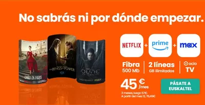 Catálogo Euskaltel en Logroño | Oferta | 14/11/2024 - 28/11/2024