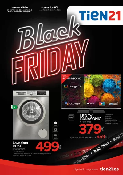 Catálogo Tien 21 en Porriño | FOLLETO BLACK FRIDAY | 15/11/2024 - 2/12/2024