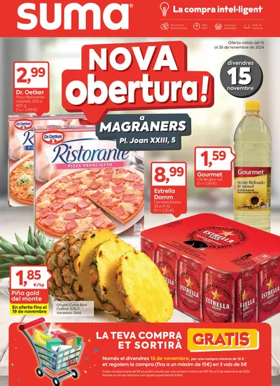 Catálogo Suma Supermercados en Lleida | Nova obertura! | 15/11/2024 - 26/11/2024