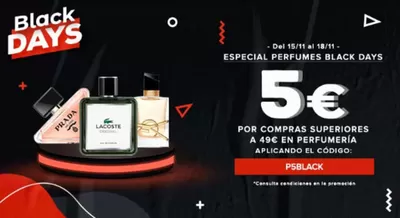 Catálogo Perfumería Prieto en Alicante | Especial Perfumes Black Days | 15/11/2024 - 18/11/2024