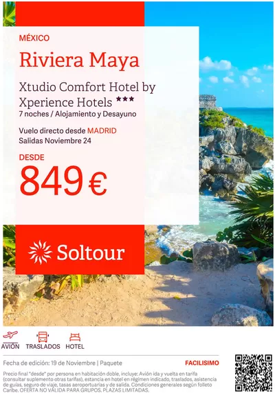 Ofertas de Viajes en Málaga | Riviera Maya Desde 849€  de Soltour | 19/11/2024 - 23/11/2024